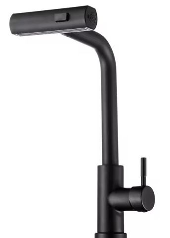 Черен кухненски смесител LUNO BLACK 